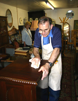 We undertake restoration to small pieces of antiques furniture