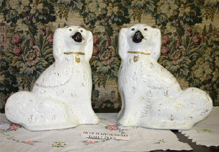 Pair of Staffordshire "Wally Dogs"
