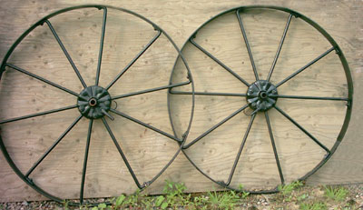 Iron wheels