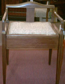 Inlaid Piano Stool.