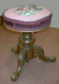 Victorian Revolving Piano Stool.